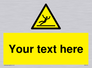 WV5110: Custom Figure Slipping Sign