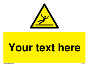 WV5110: Custom Figure Slipping Sign