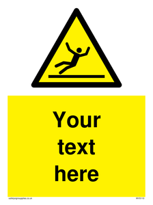 WV5110: Custom Figure Slipping Sign