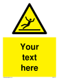 WV5110: Custom Figure Slipping Sign