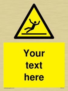 WV5110: Custom Figure Slipping Sign