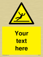 WV5110: Custom Figure Slipping Sign