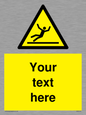 WV5110: Custom Figure Slipping Sign