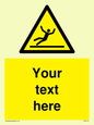WV5110: Custom Figure Slipping Sign