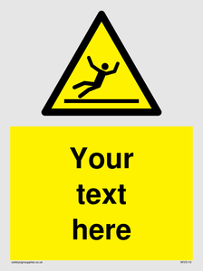 WV5110: Custom Figure Slipping Sign