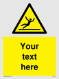 WV5110: Custom Figure Slipping Sign