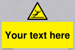 WV5110: Custom Figure Slipping Sign