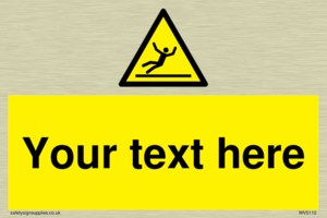 WV5110: Custom Figure Slipping Sign