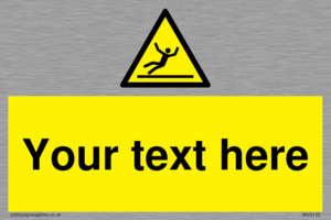 WV5110: Custom Figure Slipping Sign