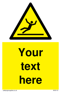 WV5110: Custom Figure Slipping Sign