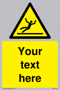 WV5110: Custom Figure Slipping Sign