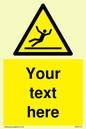 WV5110: Custom Figure Slipping Sign