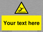 WV5110: Custom Figure Slipping Sign