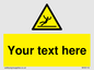 WV5110: Custom Figure Slipping Sign