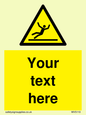 WV5110: Custom Figure Slipping Sign