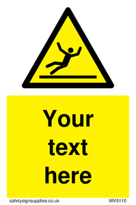 WV5110: Custom Figure Slipping Sign