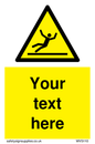 WV5110: Custom Figure Slipping Sign