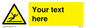 WV5110: Custom Figure Slipping Sign