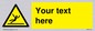 WV5110: Custom Figure Slipping Sign