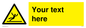 WV5110: Custom Figure Slipping Sign