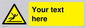WV5110: Custom Figure Slipping Sign