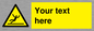 WV5110: Custom Figure Slipping Sign