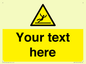 WV5110: Custom Figure Slipping Sign