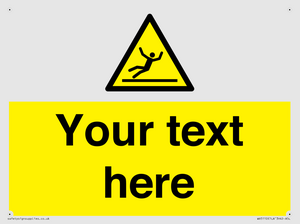 WV5110: Custom Figure Slipping Sign