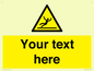 WV5110: Custom Figure Slipping Sign