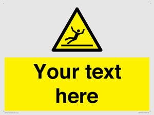 WV5110: Custom Figure Slipping Sign
