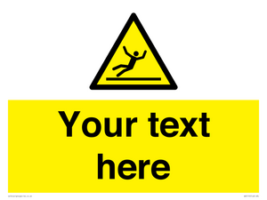 WV5110: Custom Figure Slipping Sign
