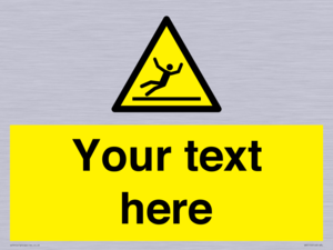 WV5110: Custom Figure Slipping Sign