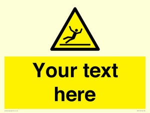 WV5110: Custom Figure Slipping Sign
