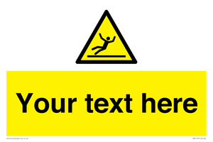 WV5110: Custom Figure Slipping Sign