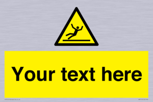WV5110: Custom Figure Slipping Sign