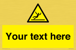 WV5110: Custom Figure Slipping Sign