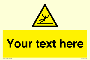 WV5110: Custom Figure Slipping Sign