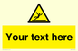 WV5110: Custom Figure Slipping Sign