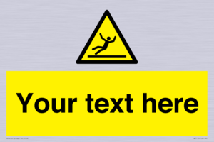 WV5110: Custom Figure Slipping Sign
