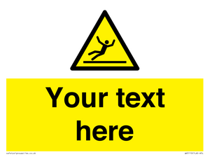 WV5110: Custom Figure Slipping Sign