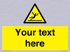 WV5110: Custom Figure Slipping Sign