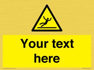 WV5110: Custom Figure Slipping Sign