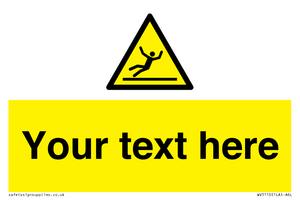 WV5110: Custom Figure Slipping Sign