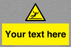 WV5110: Custom Figure Slipping Sign