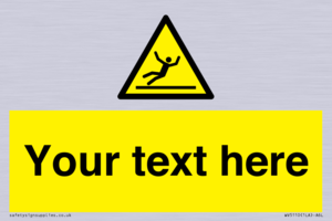 WV5110: Custom Figure Slipping Sign