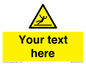WV5110: Custom Figure Slipping Sign