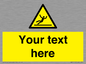 WV5110: Custom Figure Slipping Sign
