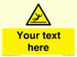 WV5110: Custom Figure Slipping Sign