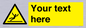 WV5110: Custom Figure Slipping Sign