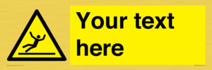WV5110: Custom Figure Slipping Sign